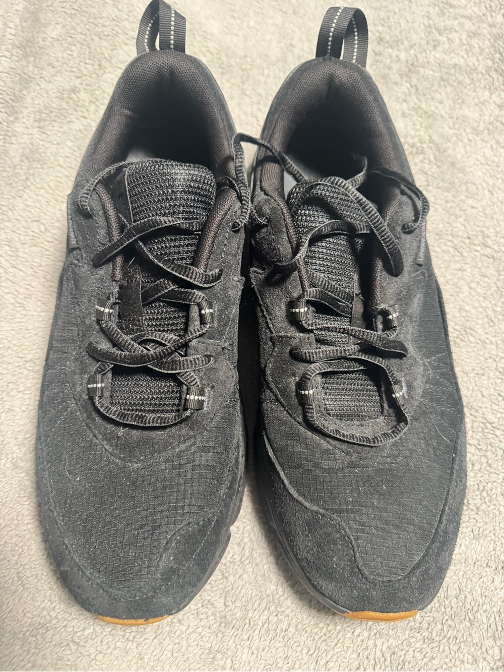 Under Armour Men's Black Lace-Up Athletic Sneakers
